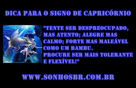 Dica para o signo de Capricórnio