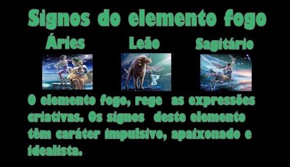 Signos do Elemento Fogo
